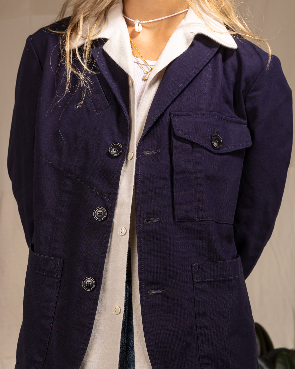 1st PAT-RN Greenwich Jacket - Dark Blue Oxford - Standard & Strange