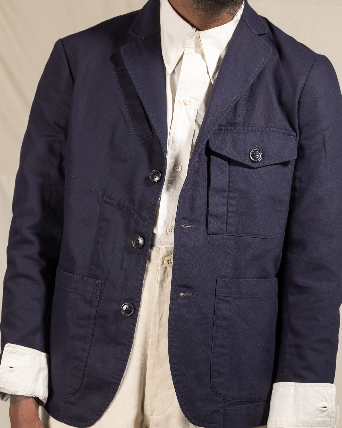 1st PAT-RN Greenwich Jacket - Dark Blue Oxford - Standard & Strange