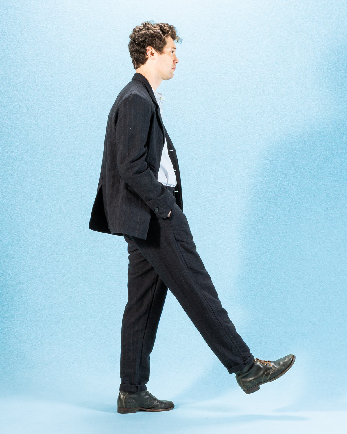 1st PAT-RN Logan Trouser - Dark Blue Heritage Chevron - Standard & Strange