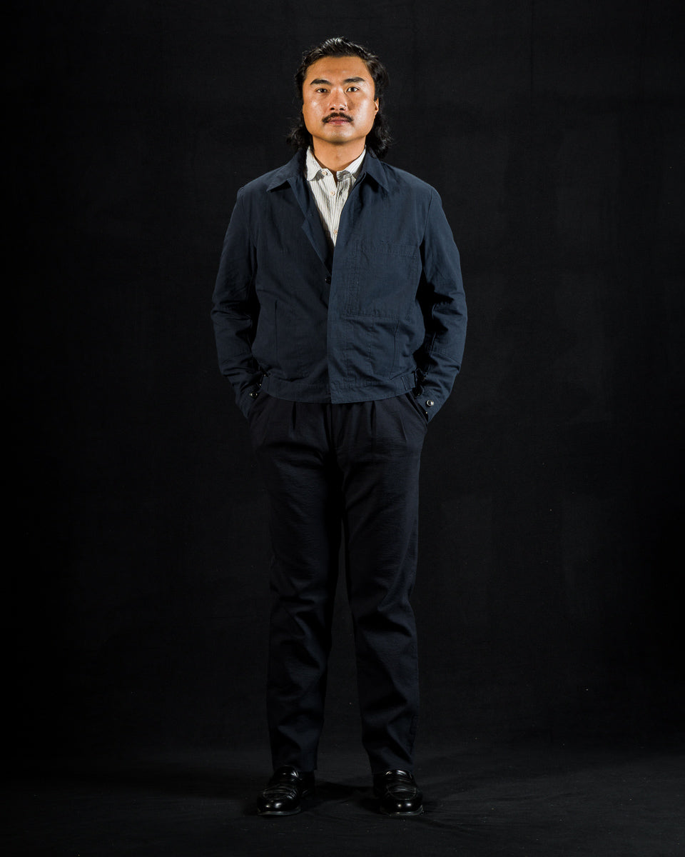 1st PAT-RN Camden Jacket - Ink Cotton/Hemp Ripstop - Standard & Strange