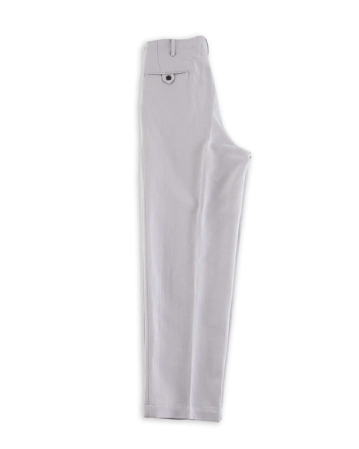 Attractions Double Pleats Trousers - Ice Gray Wool Linen - Standard & Strange