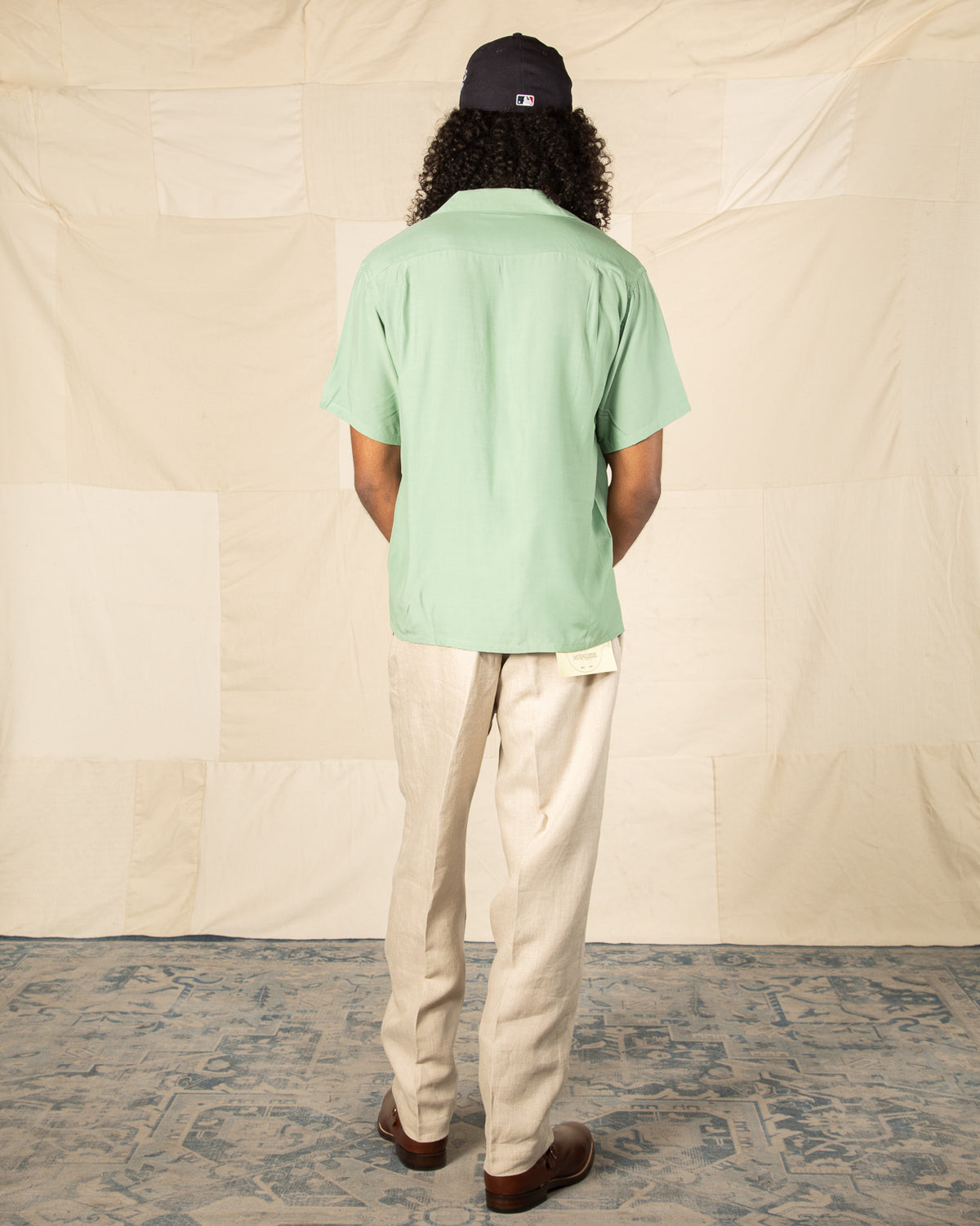 Attractions Flap Pocket Rayon S/S Shirt - Mint - Standard & Strange