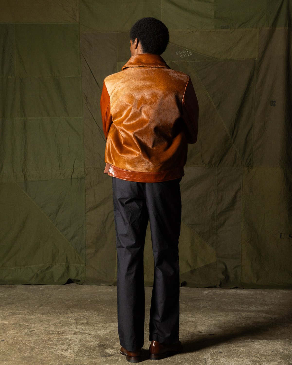 Attractions King Shawl Jacket - Brown Hair on Hide - Standard & Strange
