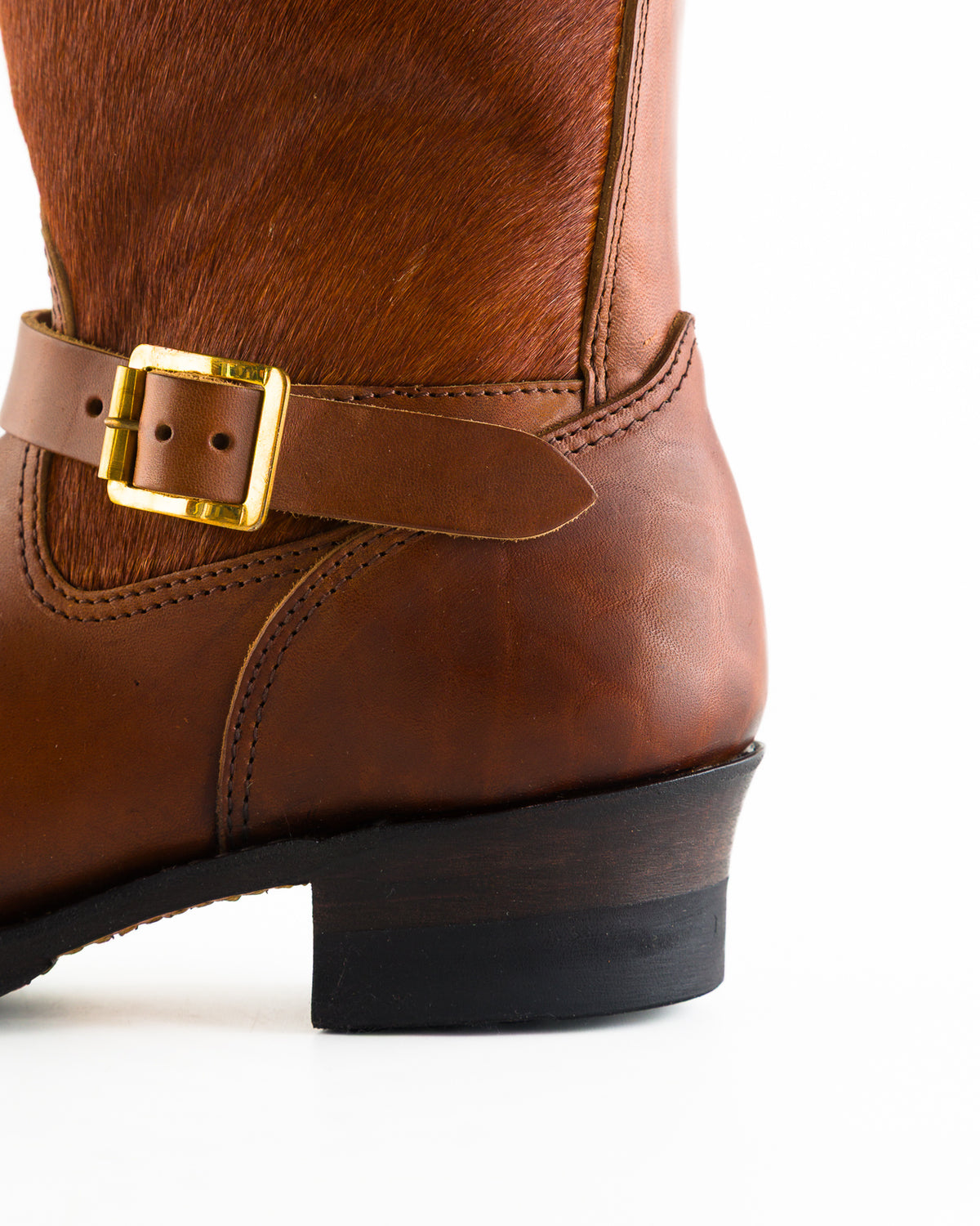 Attractions S&S x Attractions 444 Engineer Boot - Brown Horsehair - Standard & Strange