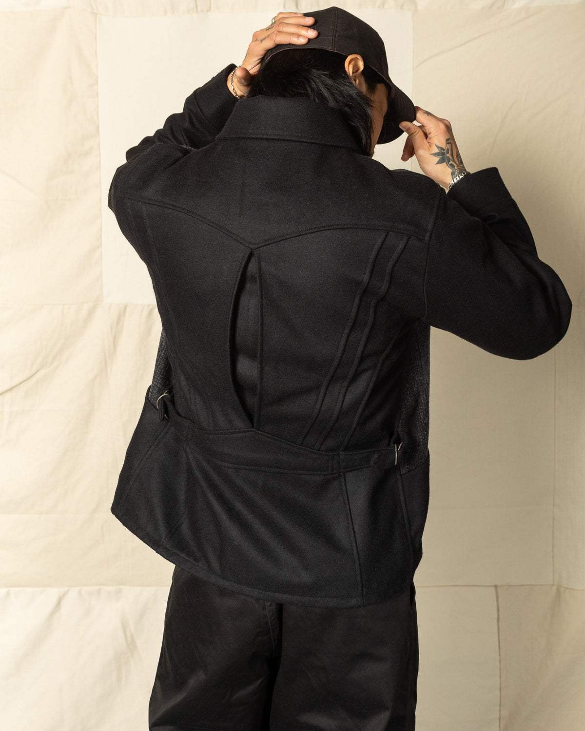 Black Sign 1930s 2-Tone Sports Jacket - Rat Gray Ombre Check - Standard & Strange