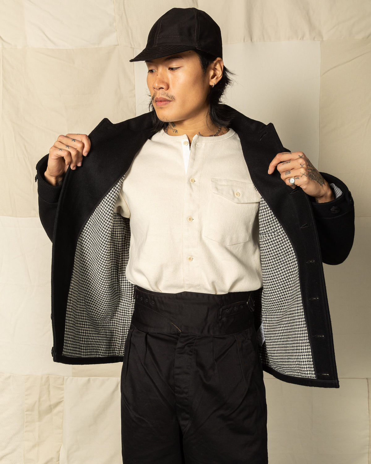 Black Sign 1930s 2-Tone Sports Jacket - Rat Gray Ombre Check - Standard & Strange
