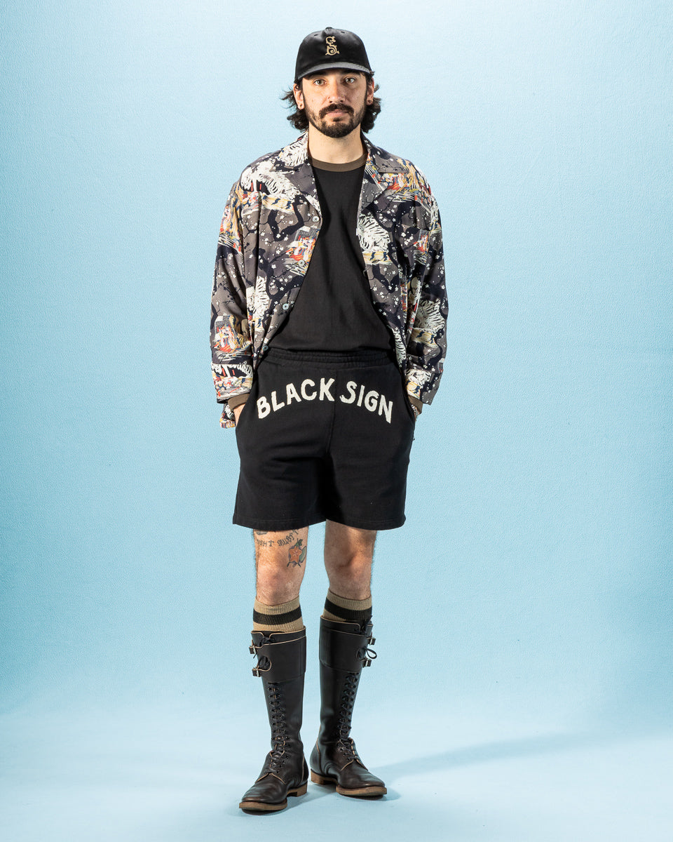 Black Sign BS Boxercise Shorts - Midnight Black - Standard & Strange
