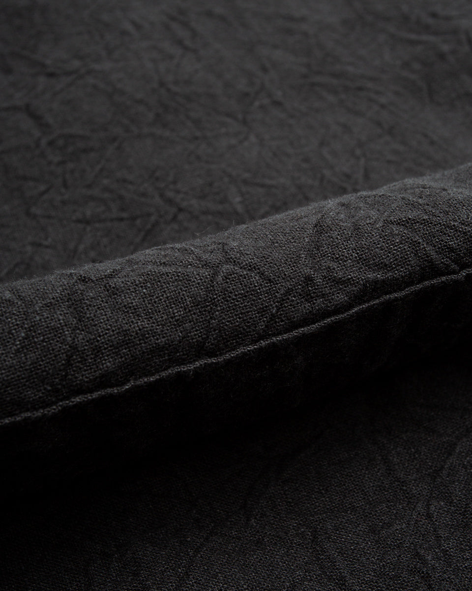 Black Sign Linen Canvas Shooting Jacket - Midnight Black - Standard & Strange