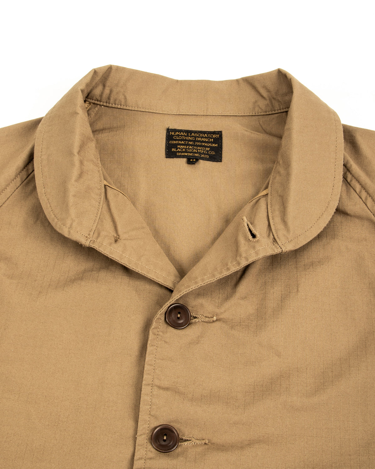 Black Sign Military Ripstop Civilian Cossack Jacket - Dust Beige - Standard & Strange