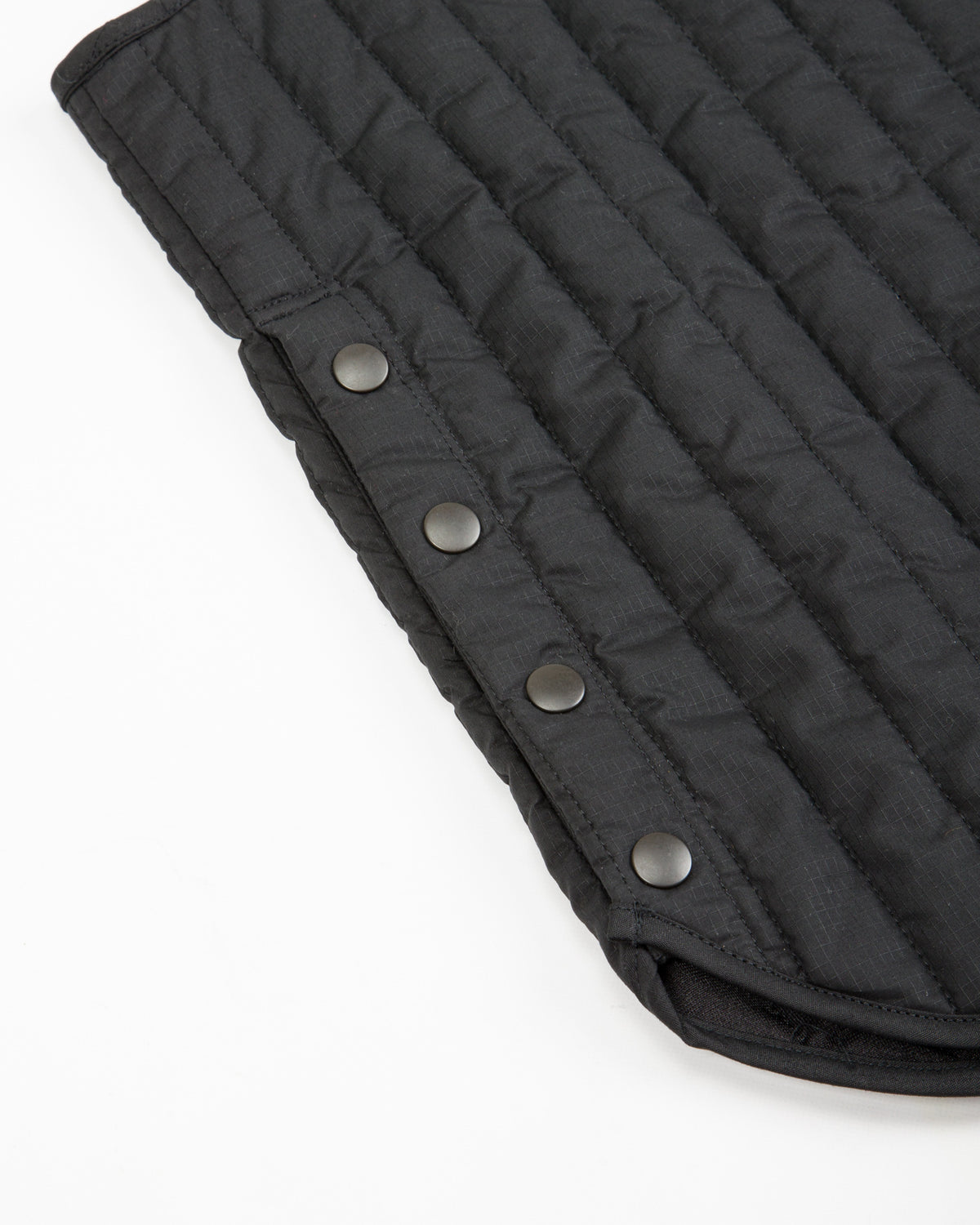 Black Sign Oiled Quilting Lumberjack Vest - Oiled Black - Standard & Strange