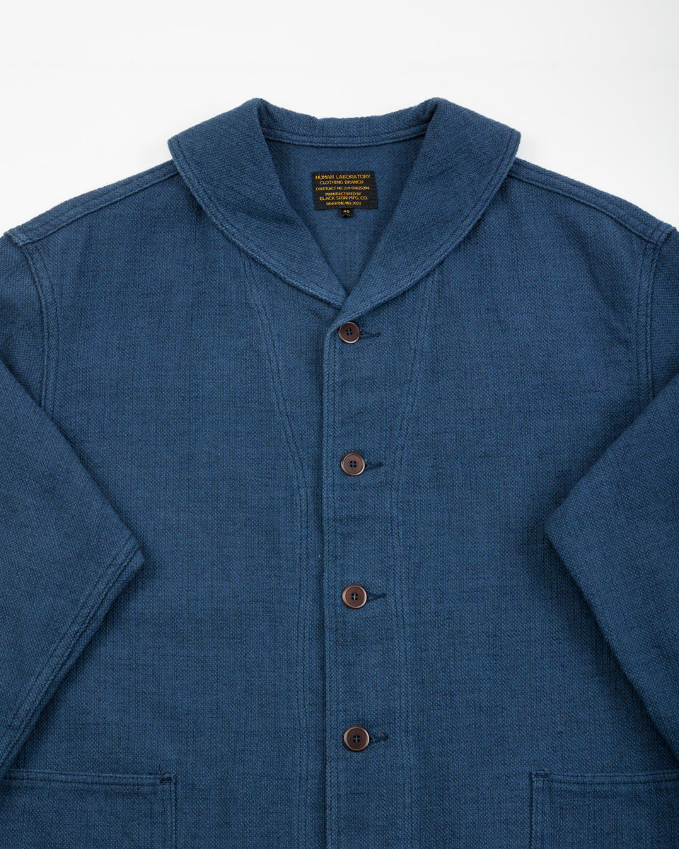 Black Sign Rasp Dobby Utility Jacket - Blue Moon - Standard & Strange