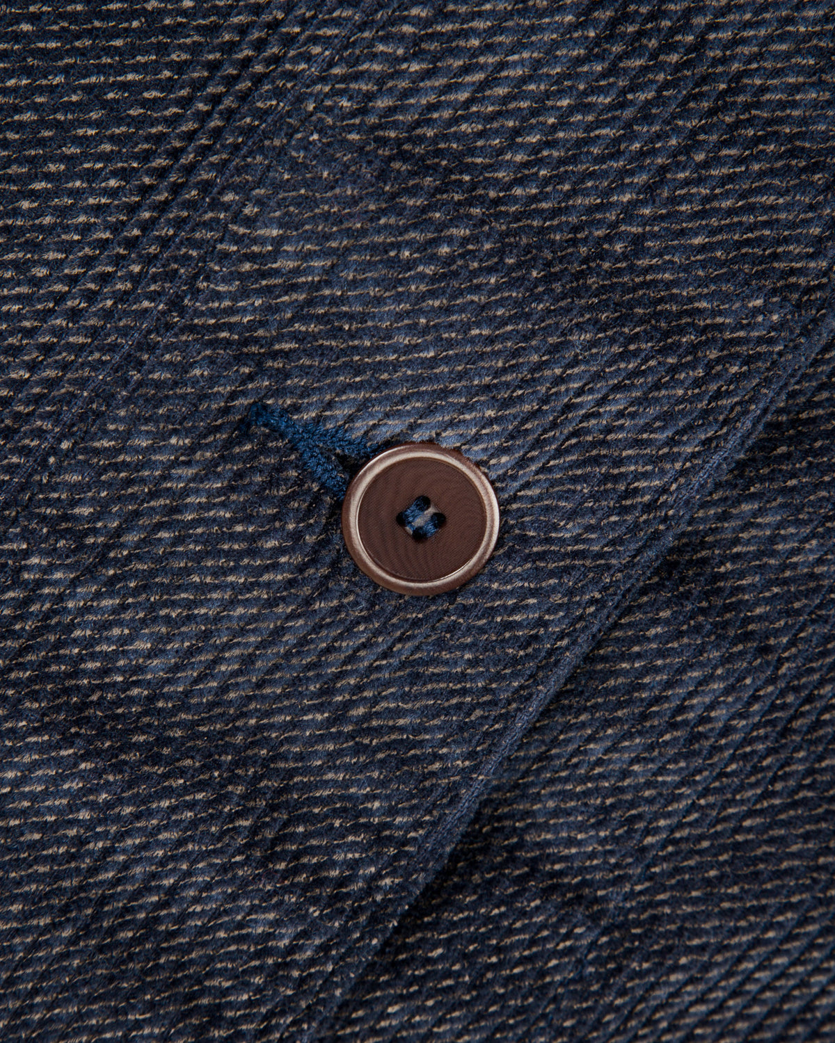 Black Sign Ripple Cord Aim Jacket - Deep Sea Navy - Standard & Strange