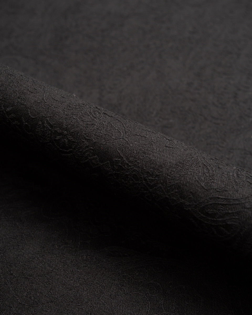 Black Sign “Paisley Jacquard” Cigar Shirt - Midnight Black - Standard & Strange