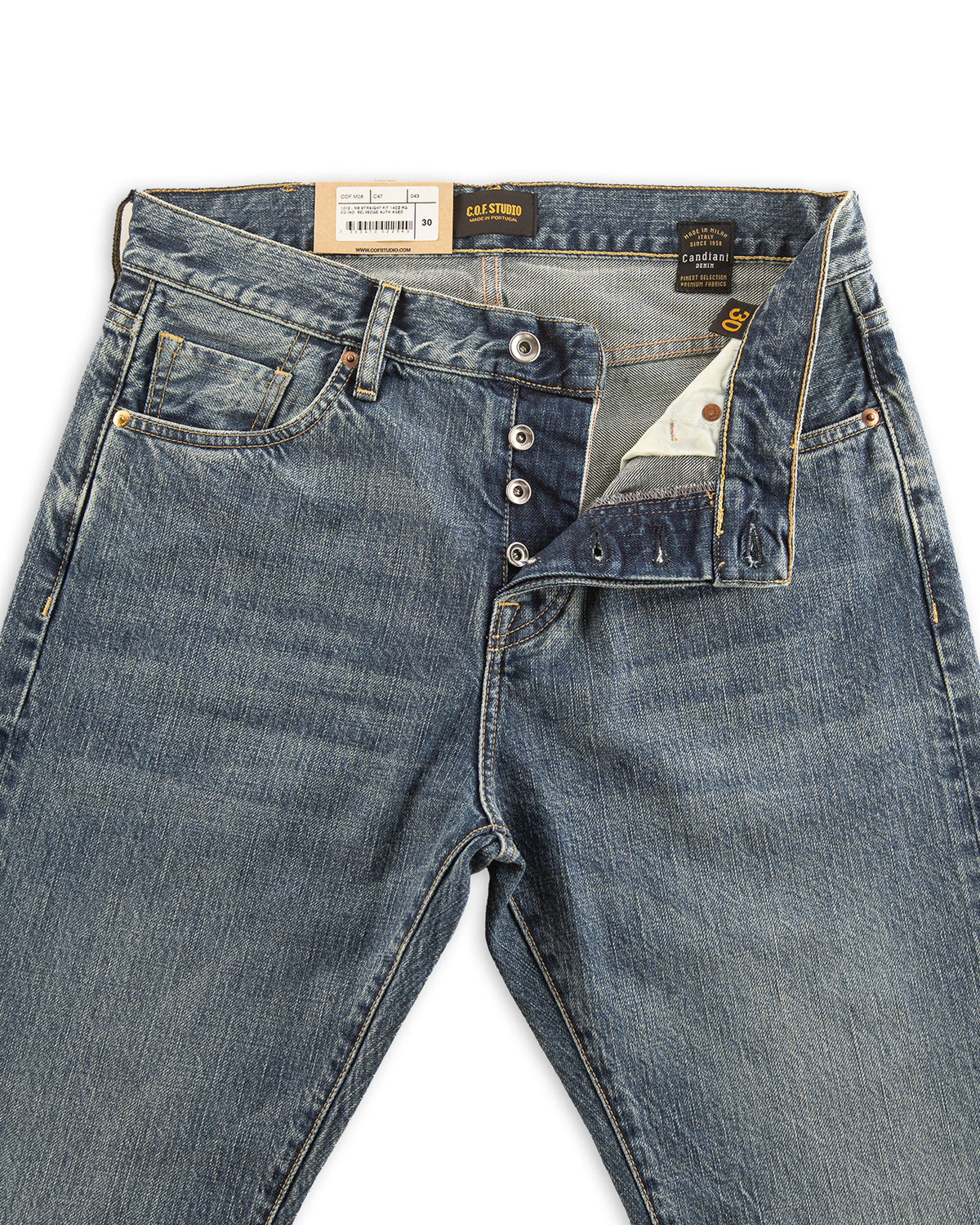 C.O.F Studio M8 Straight Fit - 14oz RG CO Indigo Authentic Aged - Standard & Strange