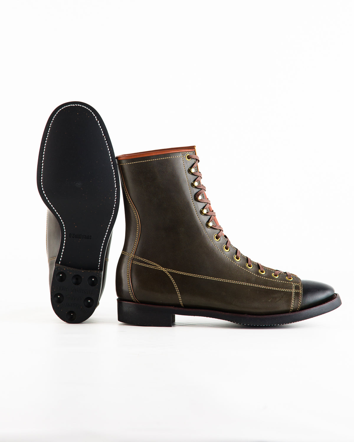 Clinch Boots Gary Boots - Dark Green Overdyed Horsebutt - CN-Wide Soft-Toe Last - Standard & Strange