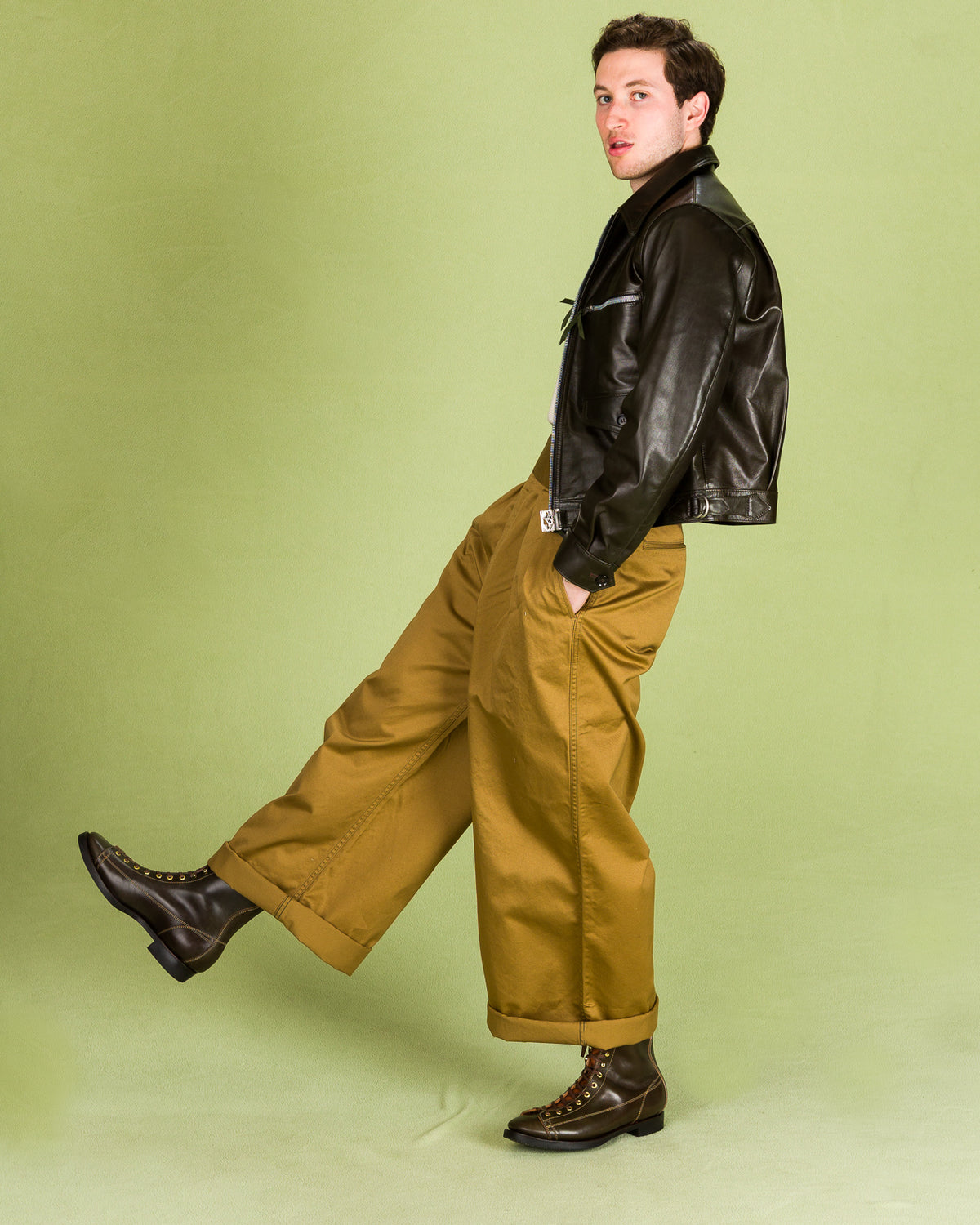 Clinch Boots Gary Boots - Dark Green Overdyed Horsebutt - CN-Wide Soft-Toe Last - Standard & Strange