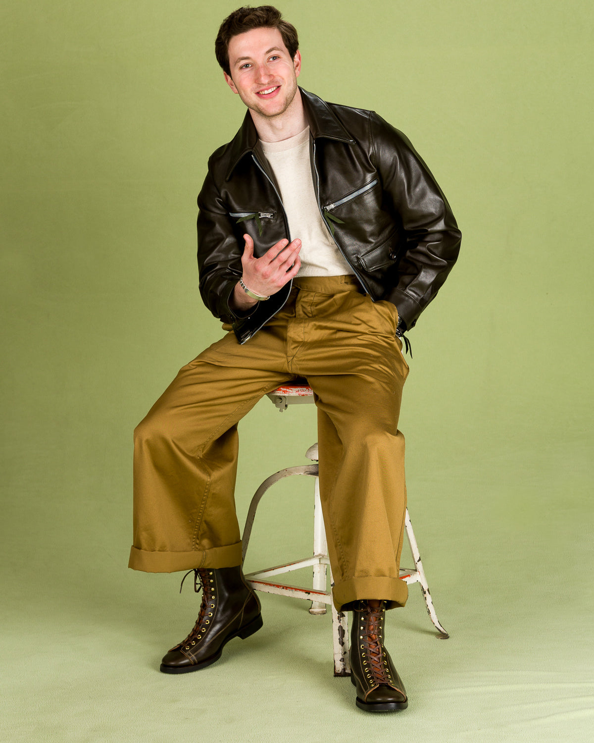 Clinch Boots Gary Boots - Dark Green Overdyed Horsebutt - CN-Wide Soft-Toe Last - Standard & Strange