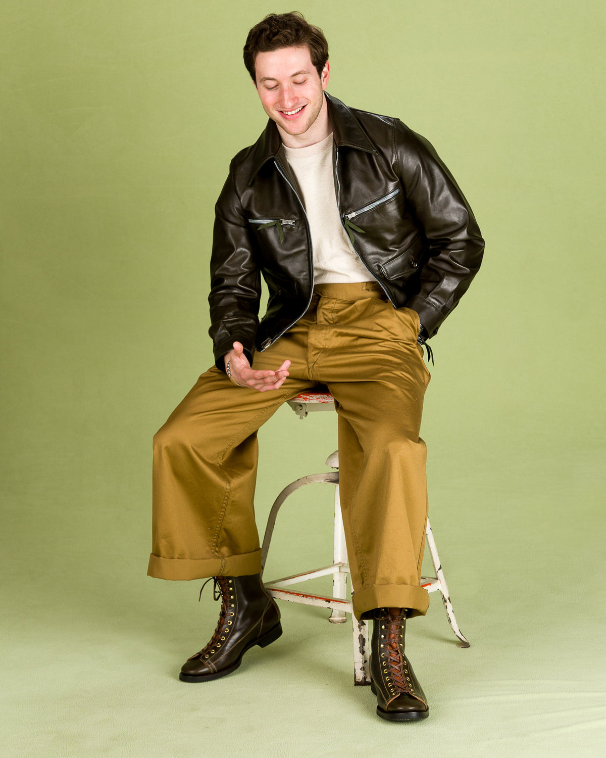 Clinch Boots Gary Boots - Dark Green Overdyed Horsebutt - CN-Wide Soft-Toe Last - Standard & Strange