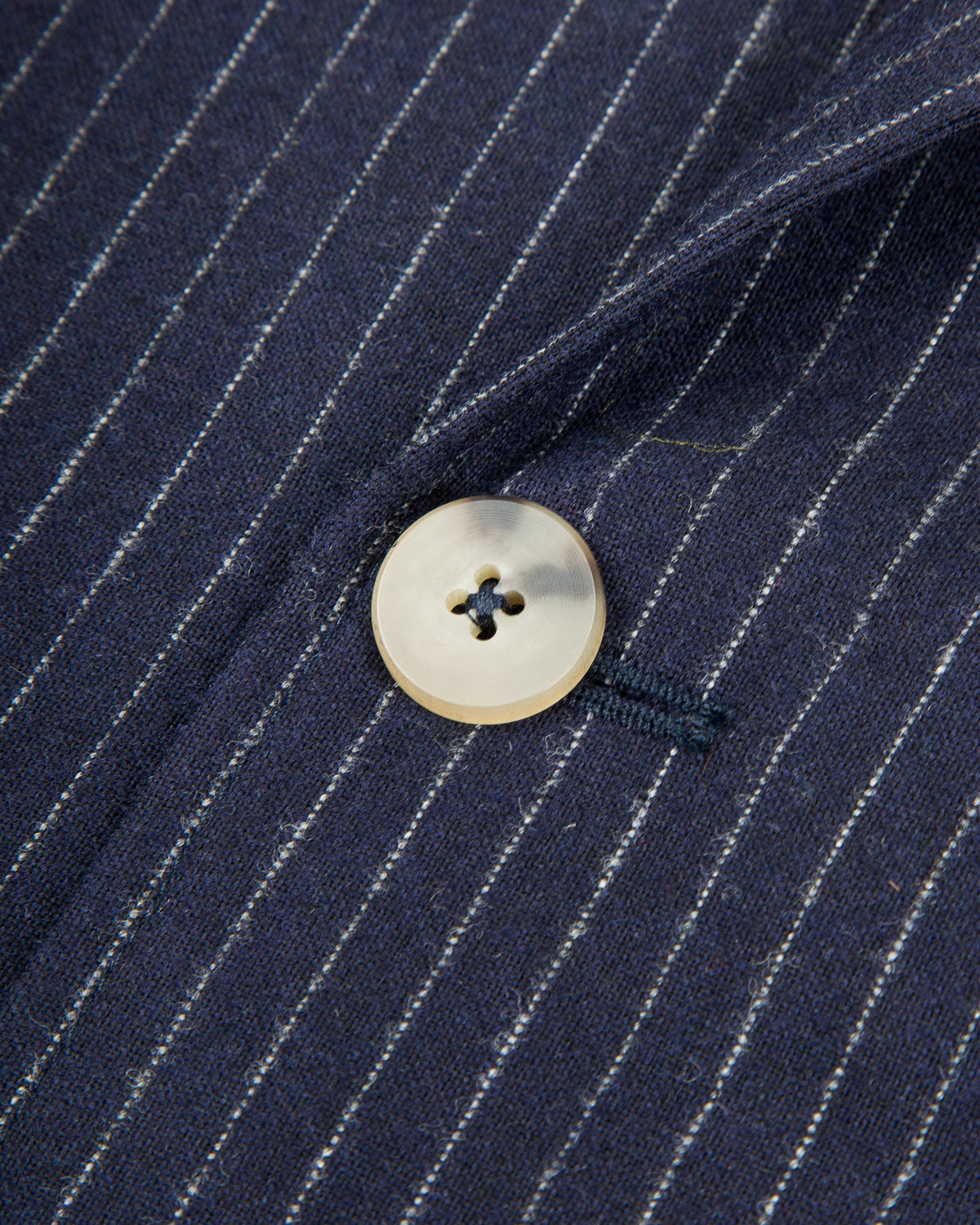 De Bonne Facture Double Breasted Jacket - Navy Pinstripe - Standard & Strange