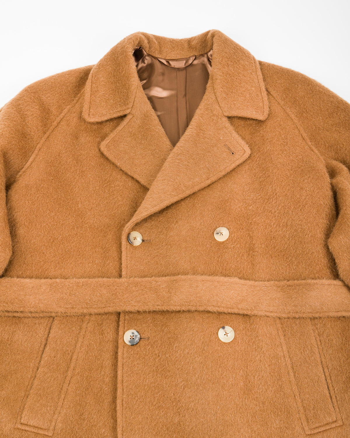 De Bonne Facture Grandad Coat - Pecan Alpaca - Standard & Strange