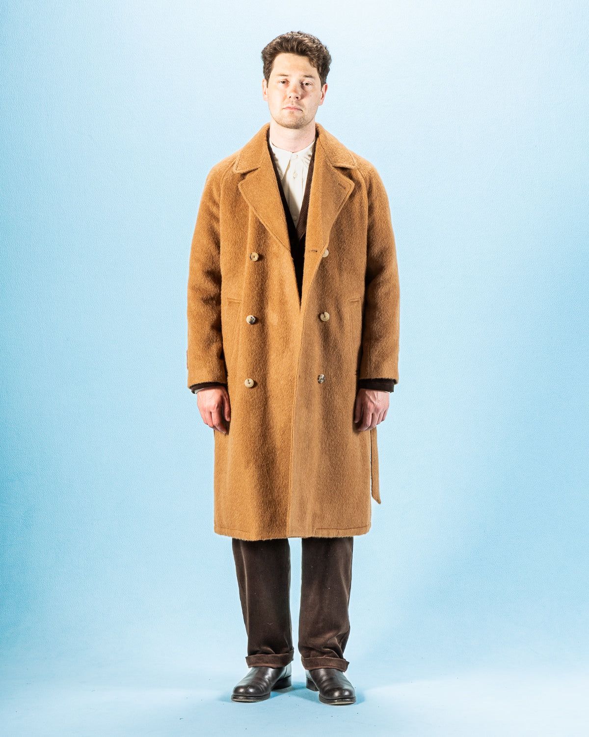 De Bonne Facture Grandad Coat - Pecan Alpaca - Standard & Strange