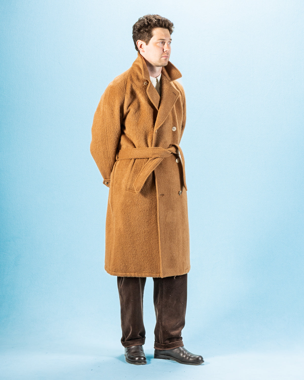 De Bonne Facture Grandad Coat - Pecan Alpaca - Standard & Strange