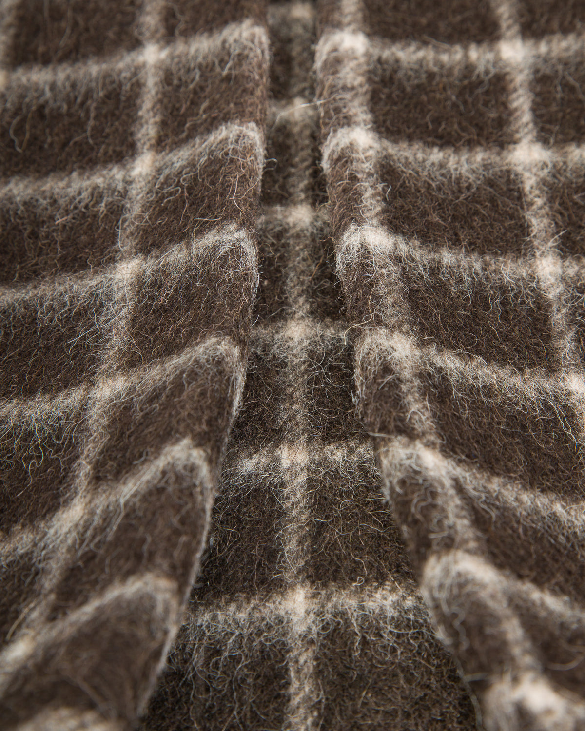 De Bonne Facture Overcoat - Brown Windowpane Check - Standard & Strange