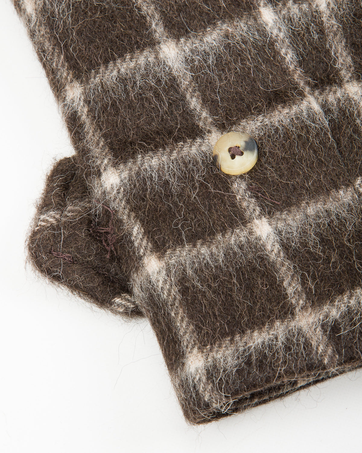 De Bonne Facture Overcoat - Brown Windowpane Check - Standard & Strange