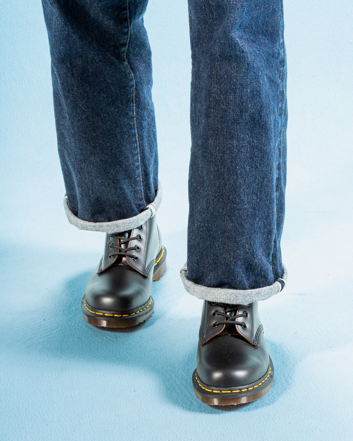 Dr. Martens 1460 Vintage Made in England Lace Up Boots - Black Quilon - Standard & Strange