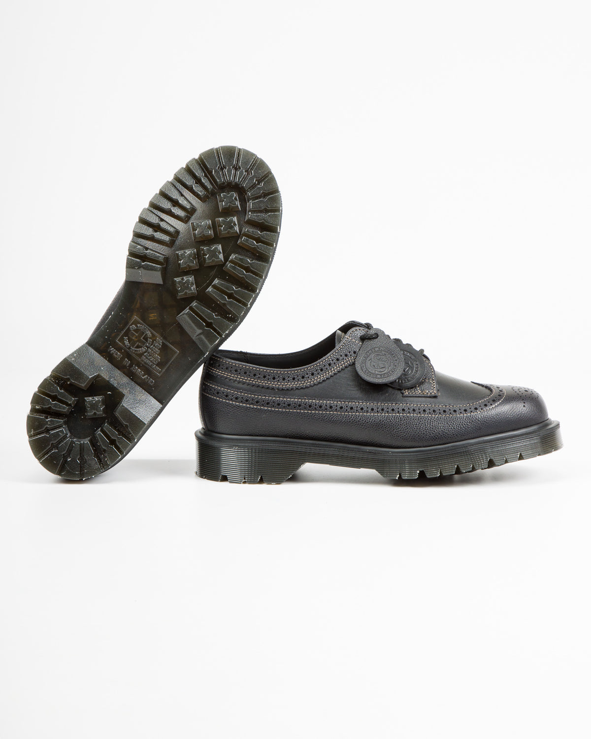 Dr. Martens 3989 Brogue Shoes - Black Westminster - Standard & Strange