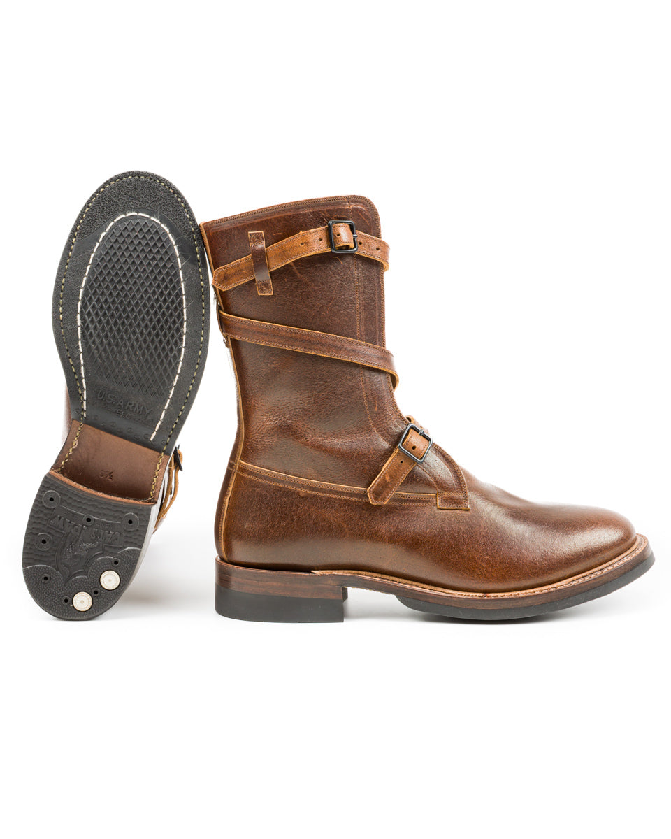 Eastman Leather Clothing Tanker Boots - Havana Burnished Roughout - Standard & Strange