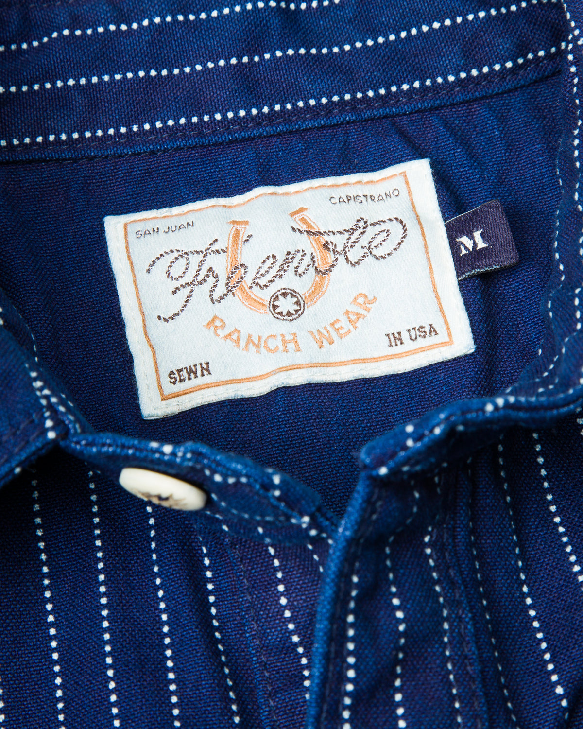 Freenote Bodie Shirt - Indigo Wabash Stripe - Standard & Strange