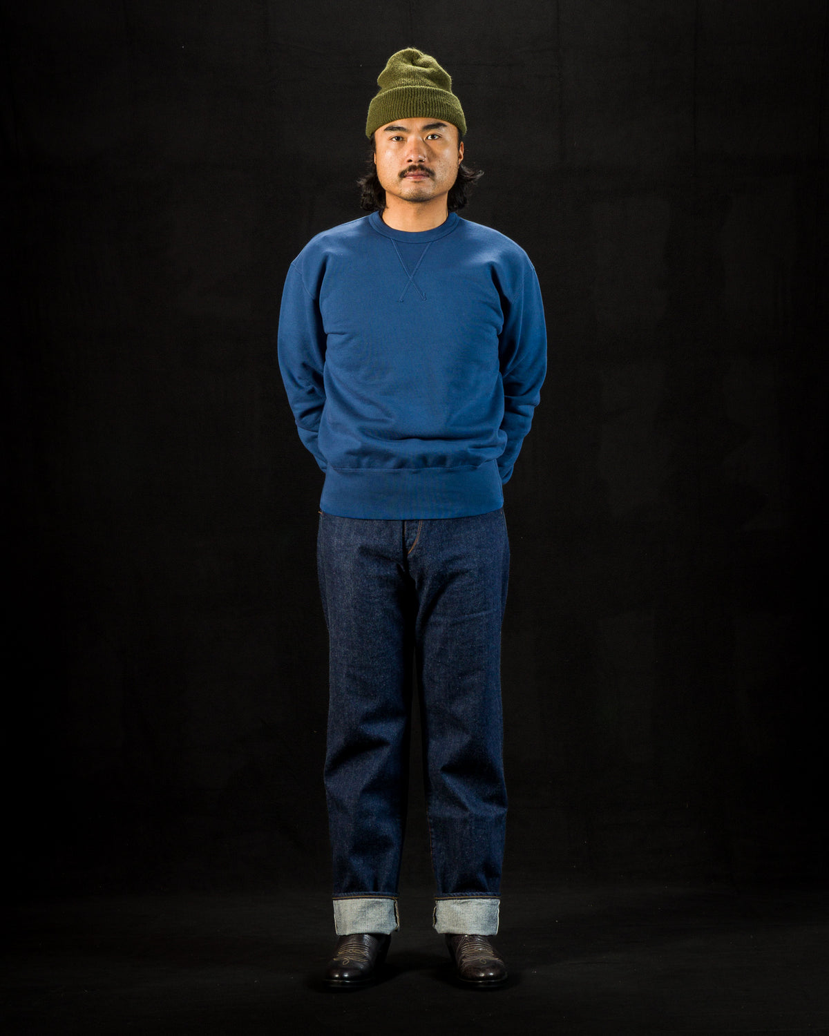Freenote Deck Sweatshirt - Faded Blue - Standard & Strange
