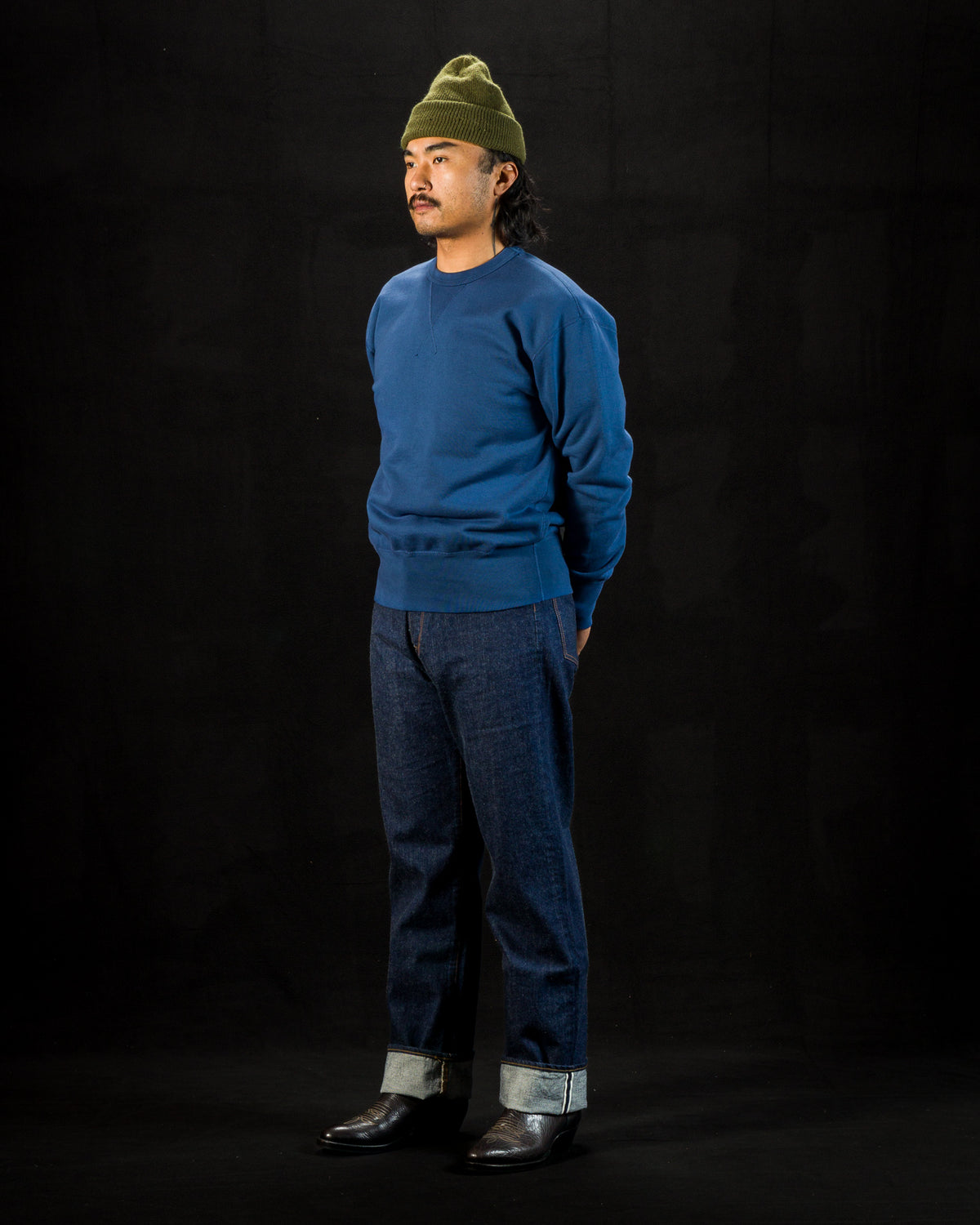 Freenote Deck Sweatshirt - Faded Blue - Standard & Strange