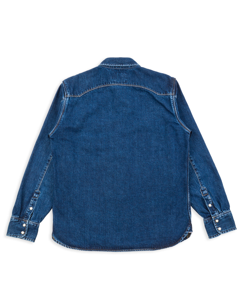 Freenote Modern Western Shirt - Stone Washed 11oz Denim - Standard & Strange