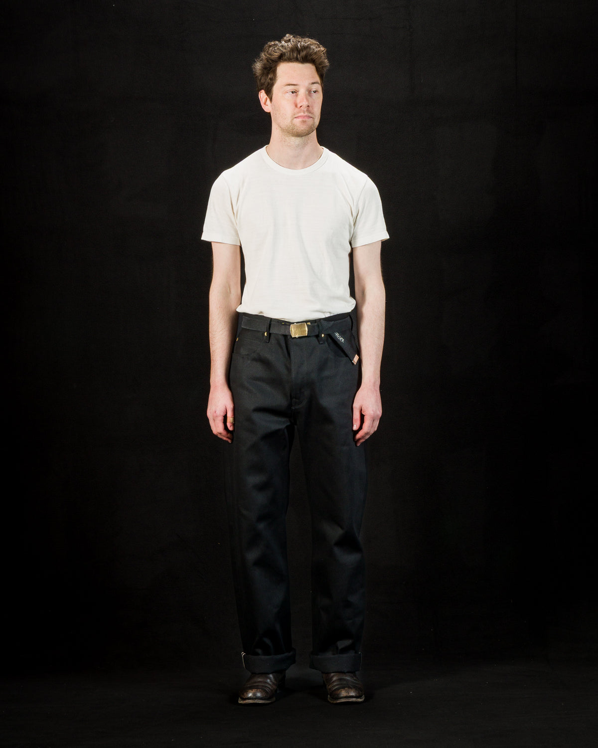 Freenote Modesto Straight Fit - 15.75oz Black/Black - Standard & Strange