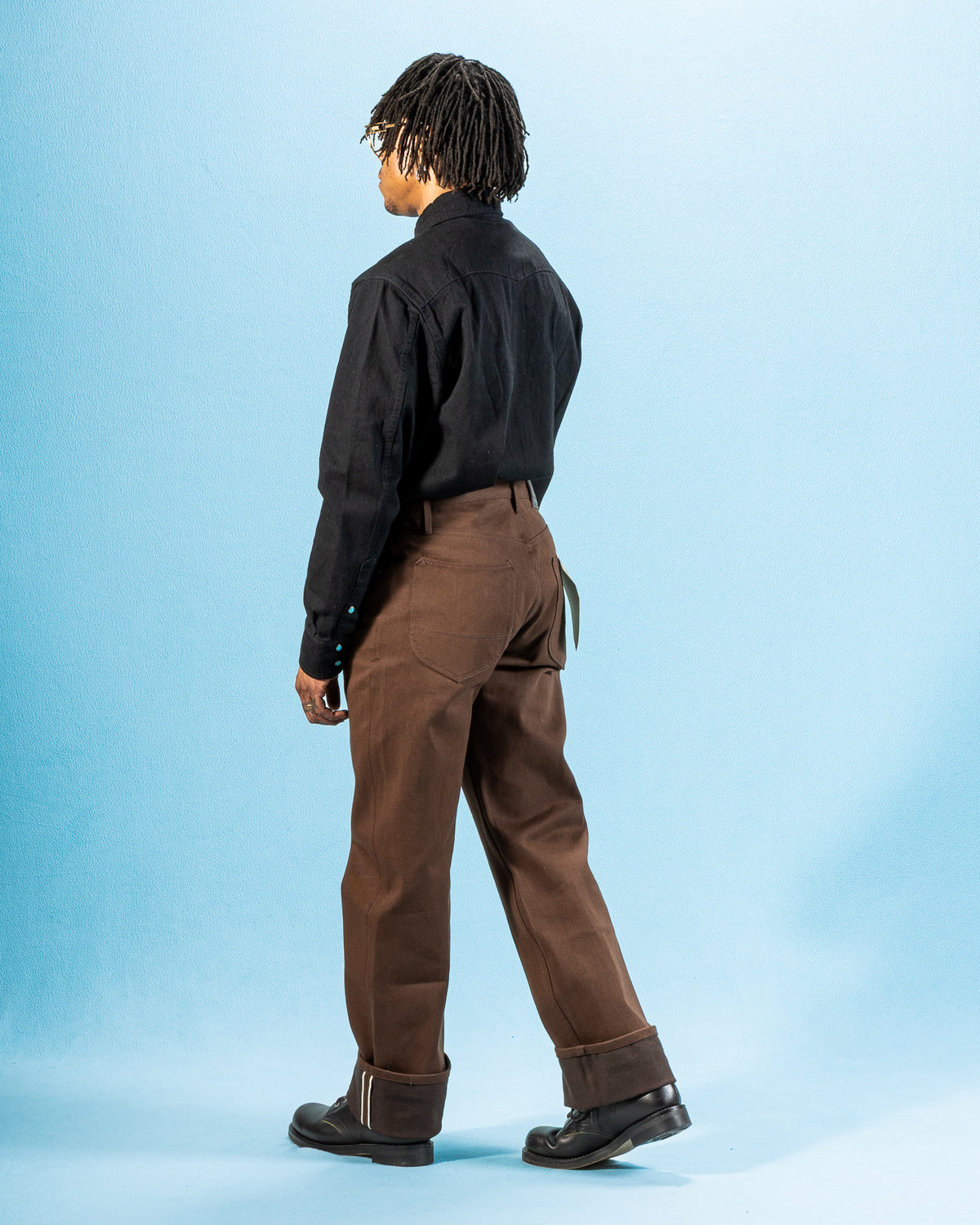 Freenote Modesto Straight Fit - 15oz Dark Brown Denim - Standard & Strange