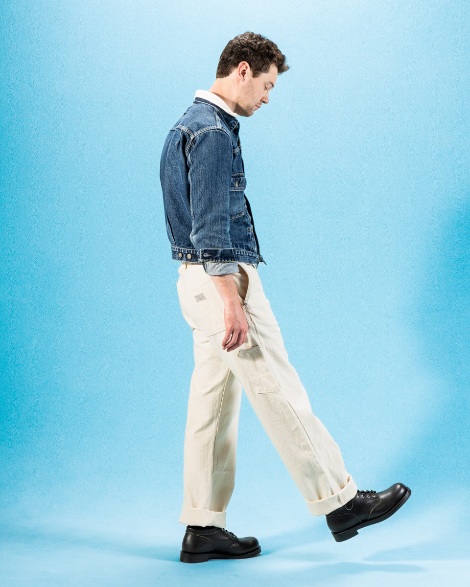 Freenote Ortega Pant - 13oz Natural Herringbone - Standard & Strange