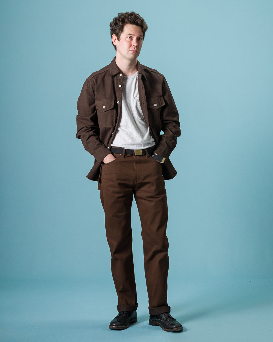 Freenote Wilkes Western - 15oz Dark Brown Denim - Standard & Strange