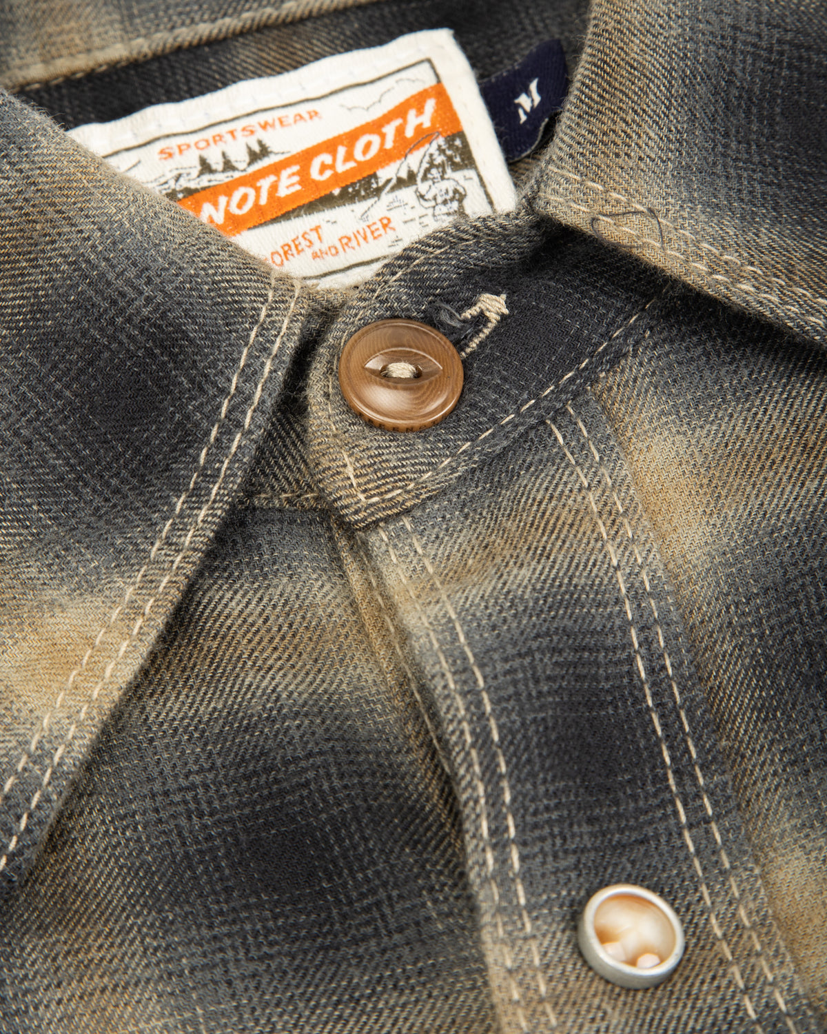 Freenote Bodie Shirt - Navy Shadow Plaid - Standard & Strange