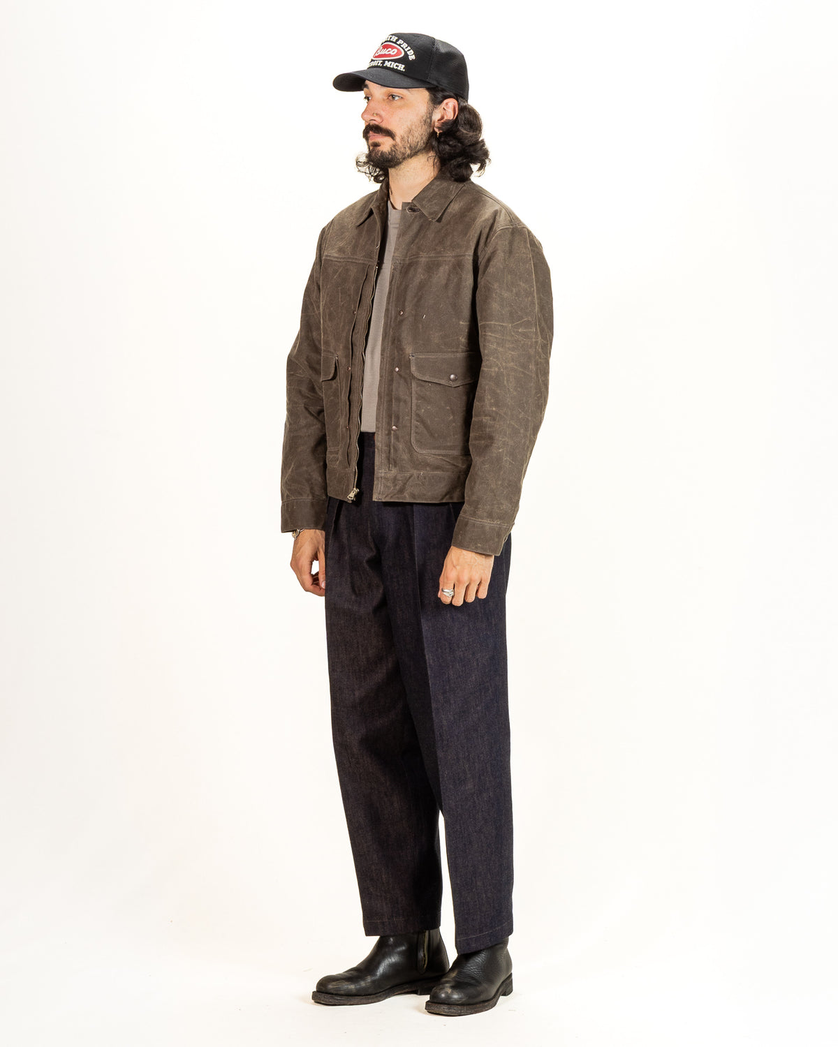 Freenote Faro Jacket - 11oz Waxed Canvas Oak - Standard & Strange