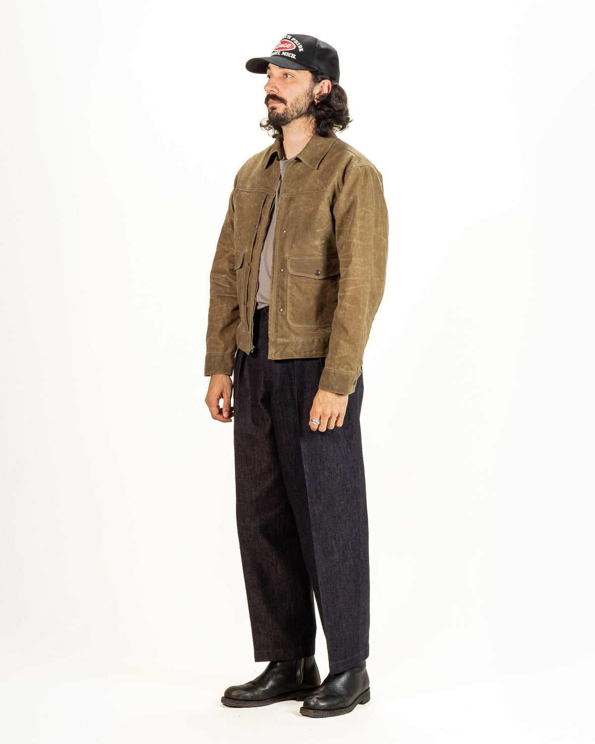 Freenote Faro Jacket - 11oz Waxed Canvas Tobacco - Standard & Strange