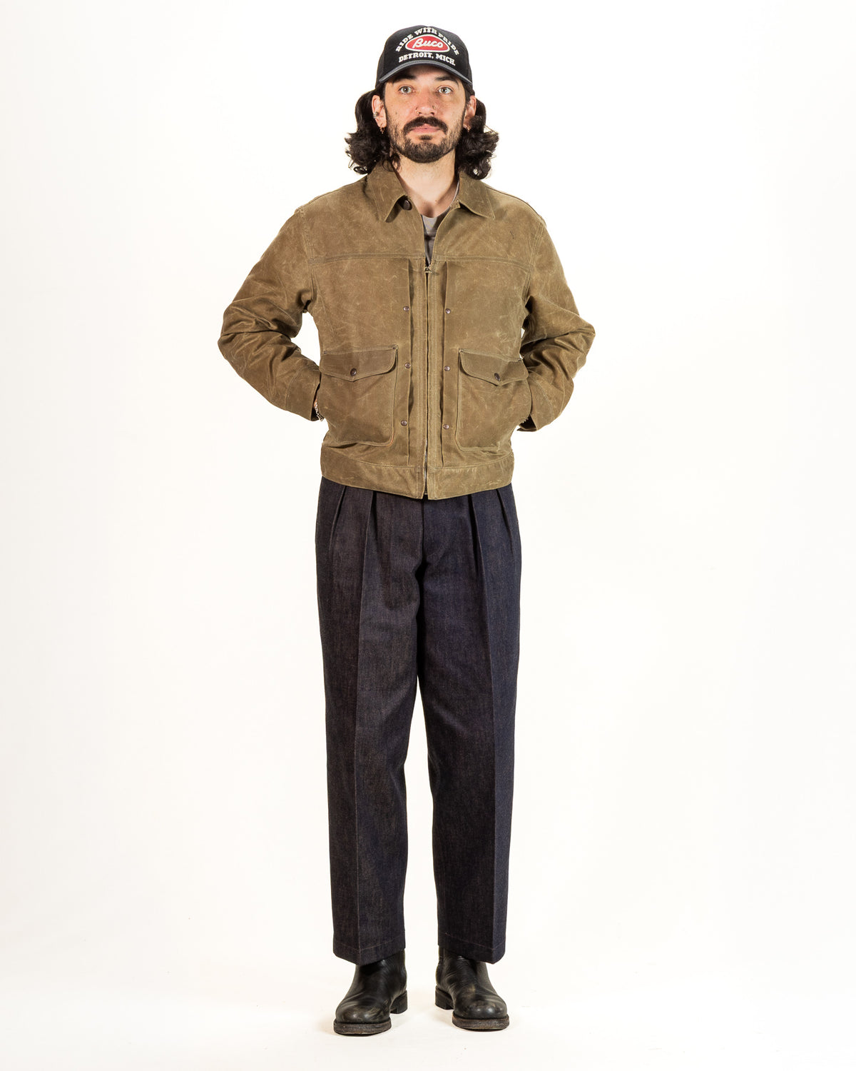 Freenote Faro Jacket - 11oz Waxed Canvas Tobacco - Standard & Strange