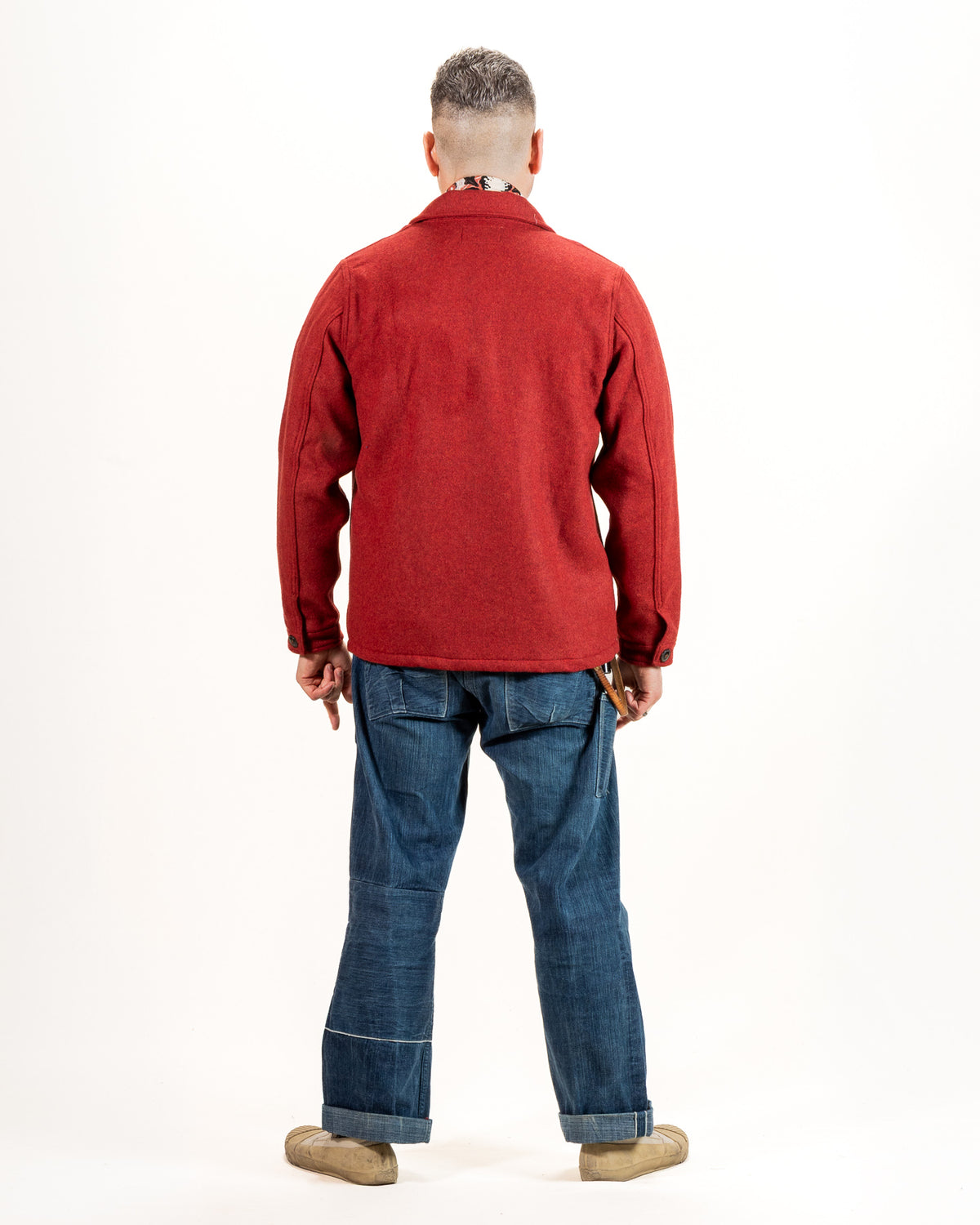 Freenote Midway Wool CPO Shirt - Red - Standard & Strange