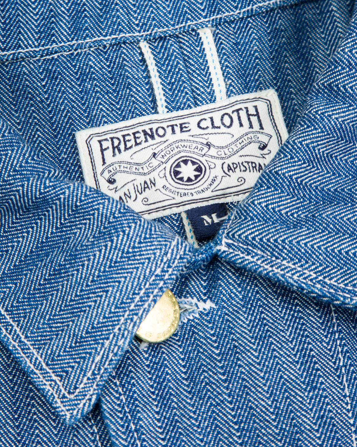 Freenote Modesto Jacket - Blue Herringbone - Standard & Strange