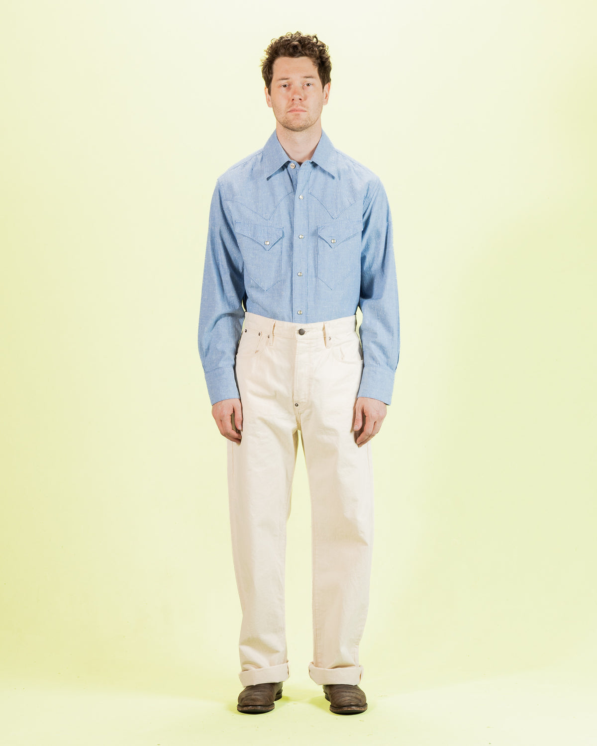 Freenote North Fork Shirt - Sky Blue Chambray - Standard & Strange