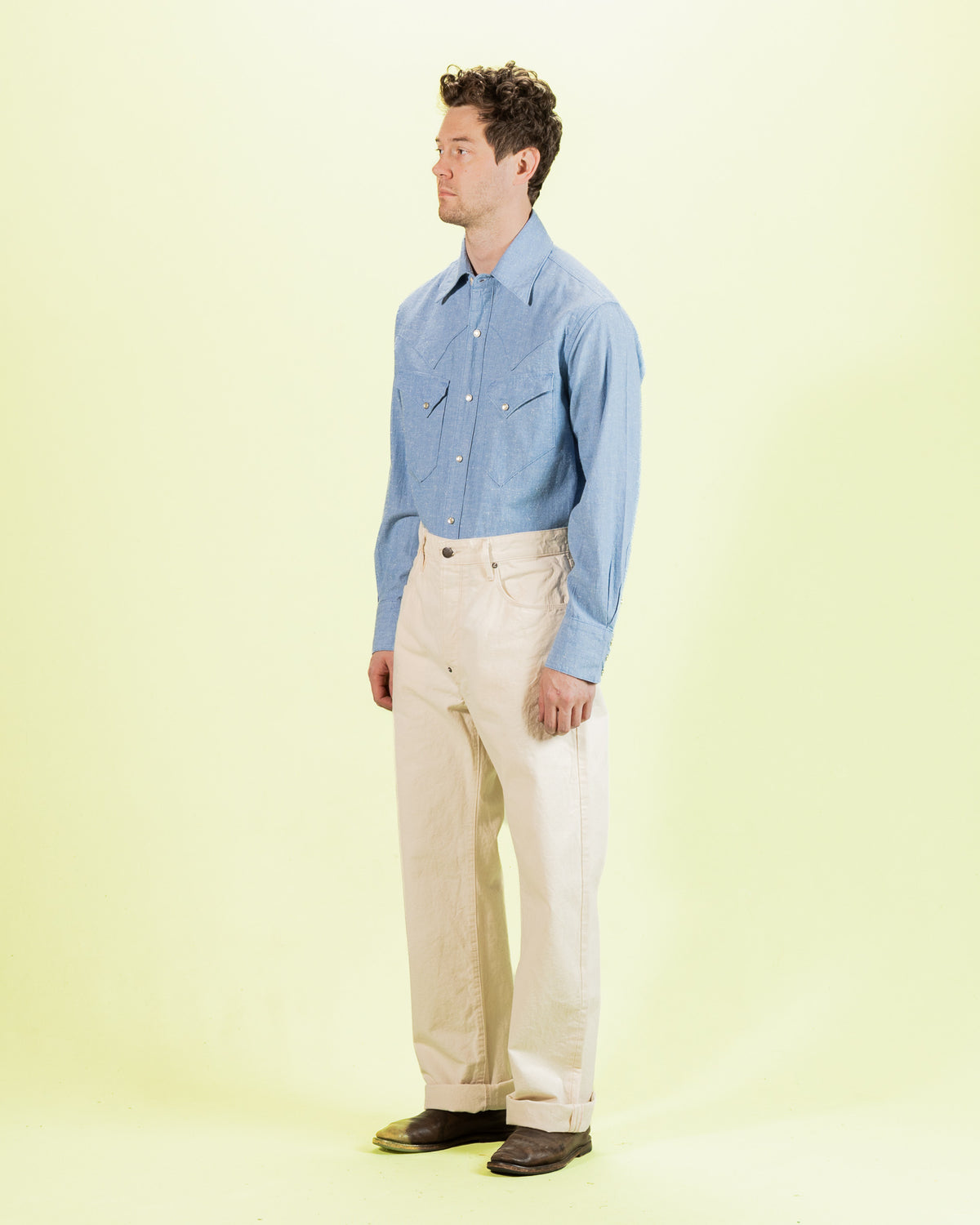 Freenote North Fork Shirt - Sky Blue Chambray - Standard & Strange