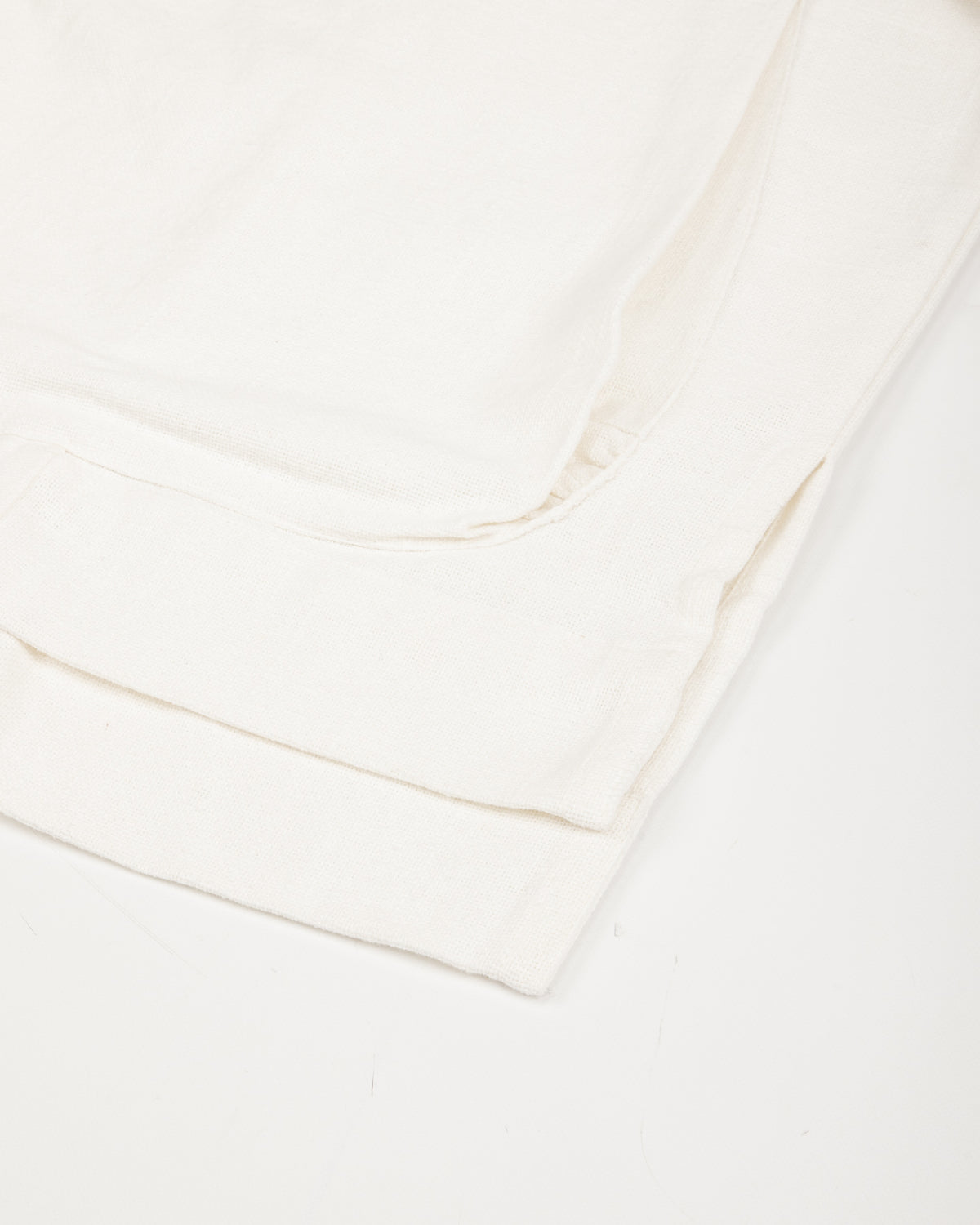 Gathering Farmer Jacket - White Handloom Cotton - Standard & Strange