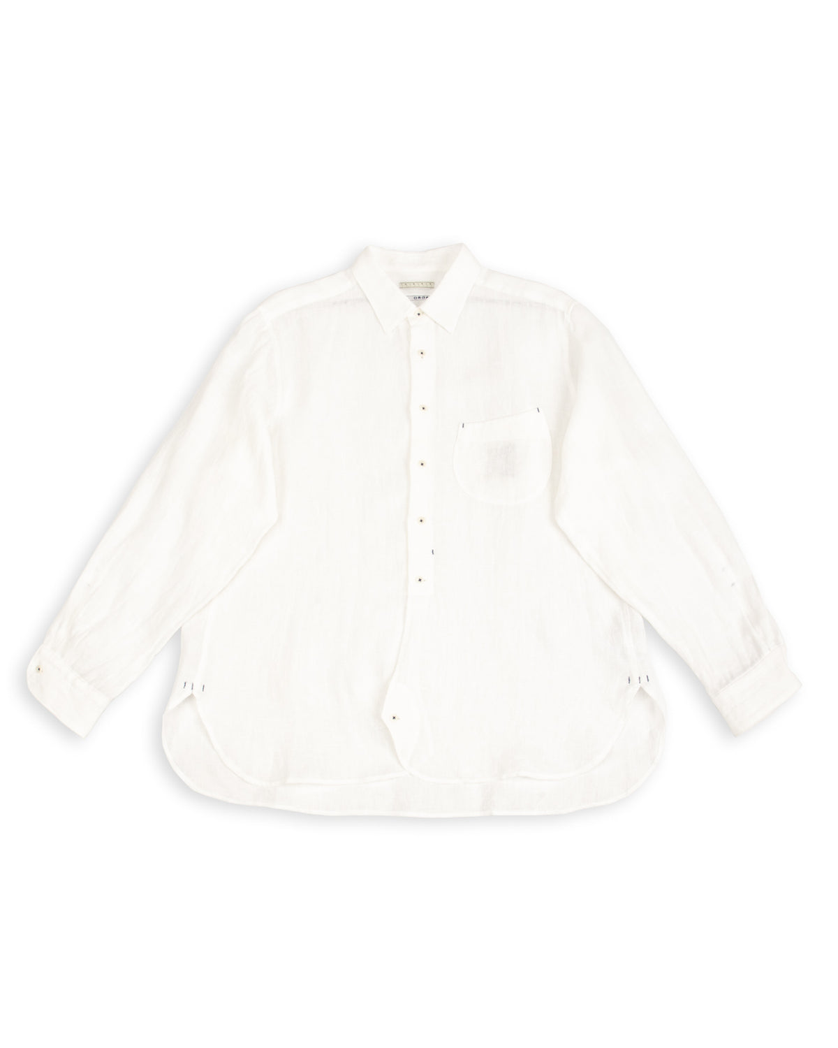 Gorsch Collar Shirt - Off White French Linen - Standard & Strange