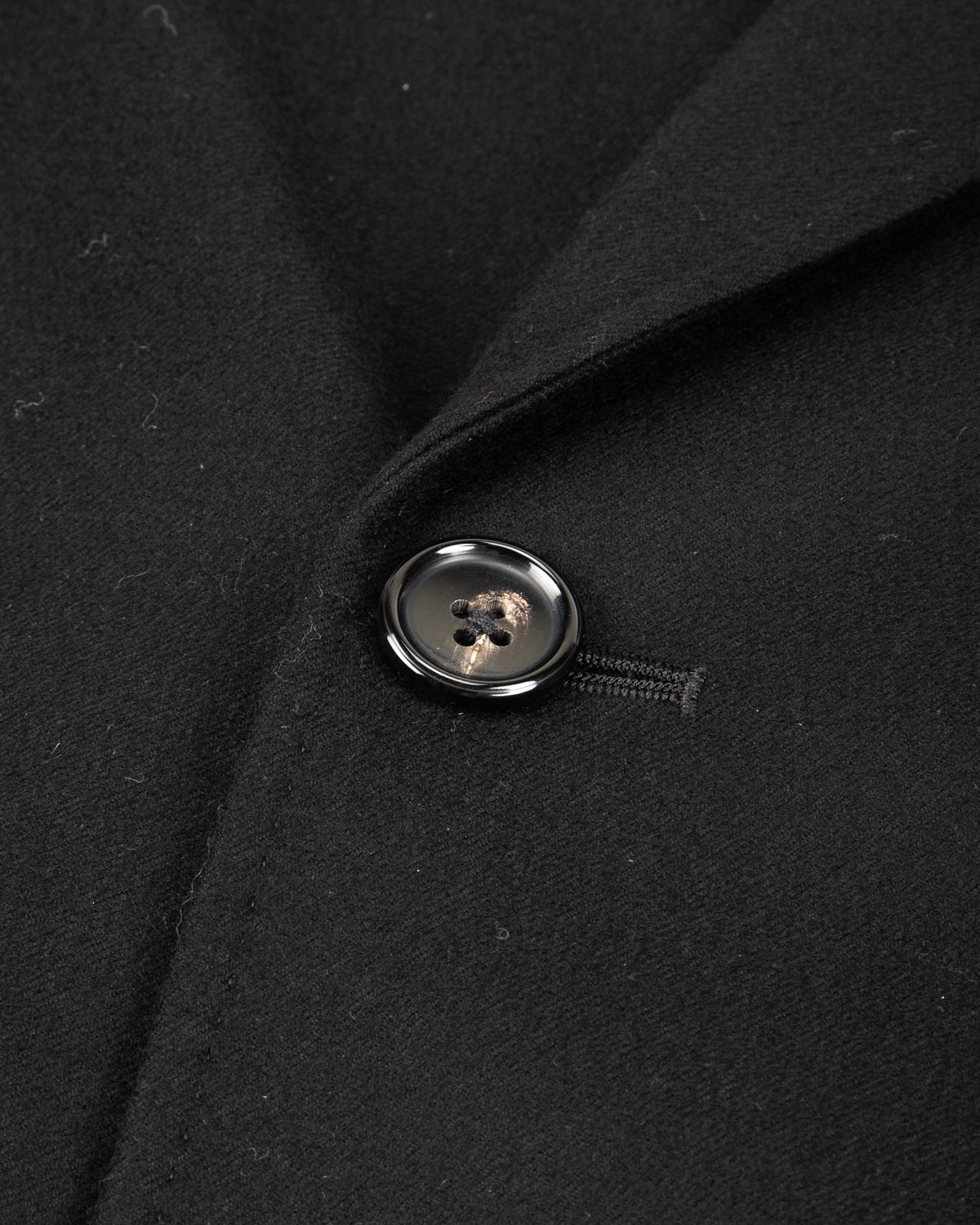 Gorsch Flannel Wool Cape Coat - Black - Standard & Strange